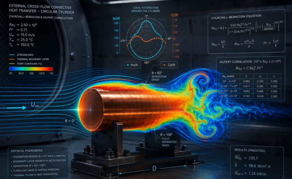 Flow Over Cylinder in Cross Flow