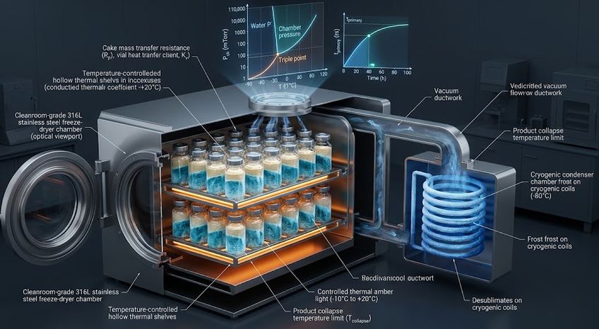 Freeze Drying Sublimation (Pikal Lyophilization)