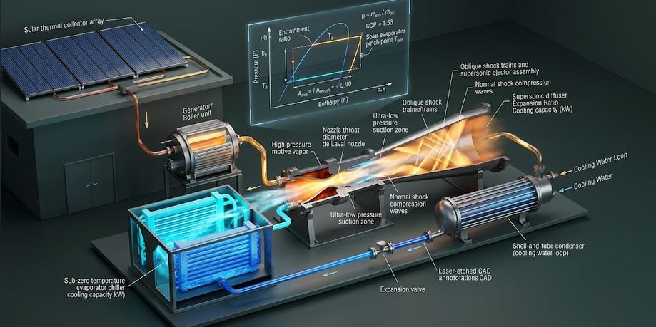Solar Thermal Ejector Refrigeration