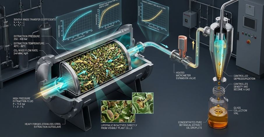 Supercritical CO2 Extraction (Chrastil SFE)