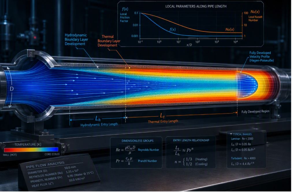 Thermal Entry Length Calculator